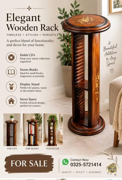 wooden Corner stand for sale