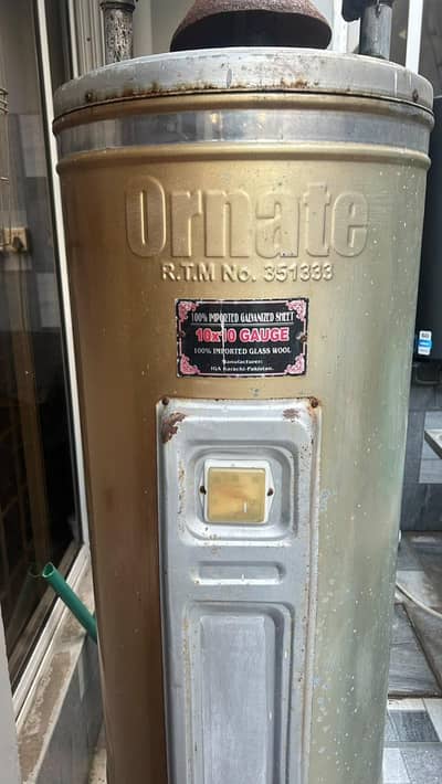 Ornate gas geyser, fully working, reasonable price