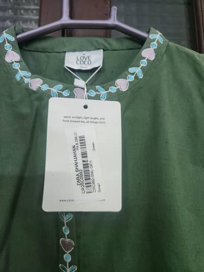 zara shahjahan 2 peice suit small size