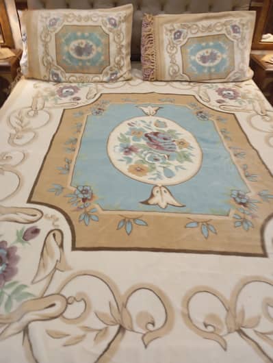 velvet printed bed sheet