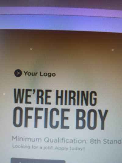 OFFICE Boy required
