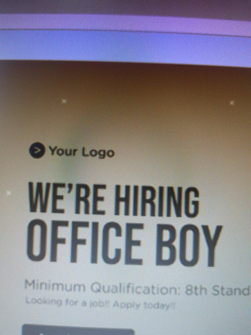 OFFICE Boy required 0