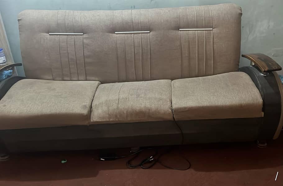 Beige colour sofa set 0