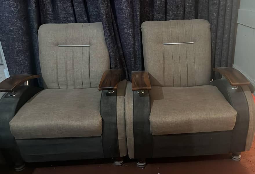Beige colour sofa set 1