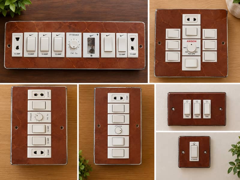 Switch board's with buttons 0
