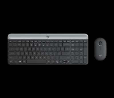 Logitech MK470 Slim Wireless Keyboard and Mouse Combo Modern Compact