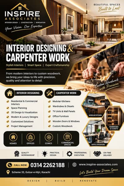 Professional Carpenter Services | Custom Woodwork, Wardrobes, Cabinet