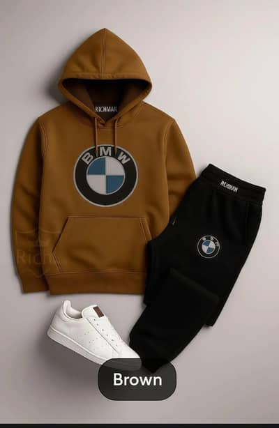 premium BMW printed hoodie tracksuit