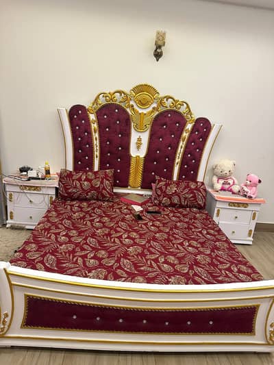 Bedroom Furniture Set for Sale | Deewan, Dressing Table & Side Tables