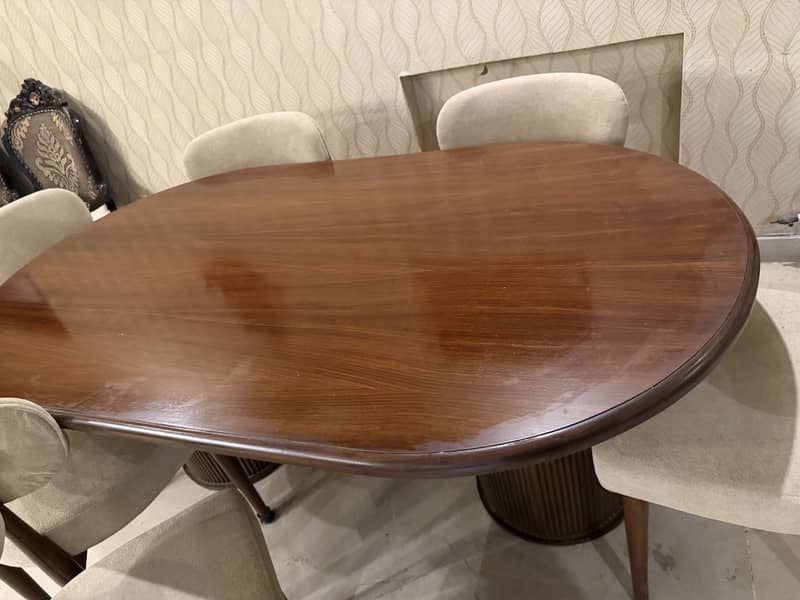 Wooden dining table 4