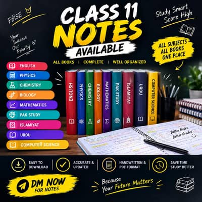 class 11 full book notes 100% legit and on time delivery