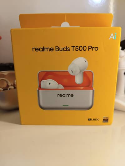 Realme Buds T500 Pro – 50dB ANC, LHDC Hi-Res, 56hr Battery Box Packed