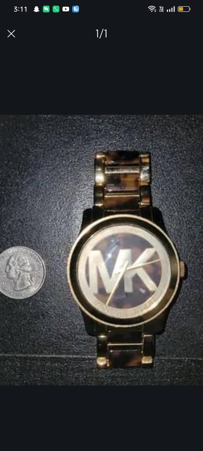 Michael kors MK5786 runway gold-tone stainless steel watch