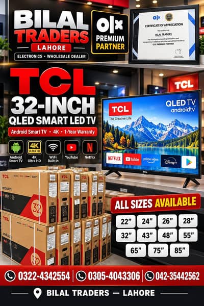 ecostar 43 inch QLED smart 4k google tv 3 year Warranty