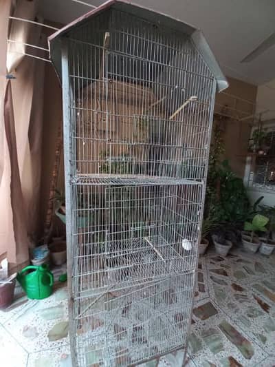 3 portion birds cage