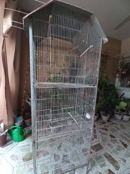 3 portion birds cage 0