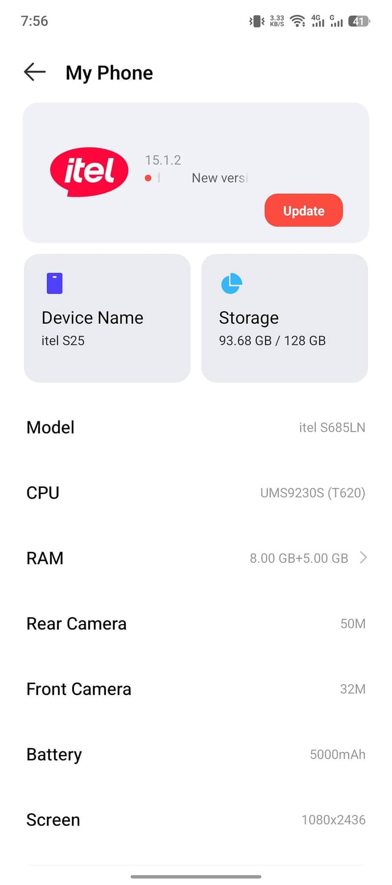 Itel S25 2