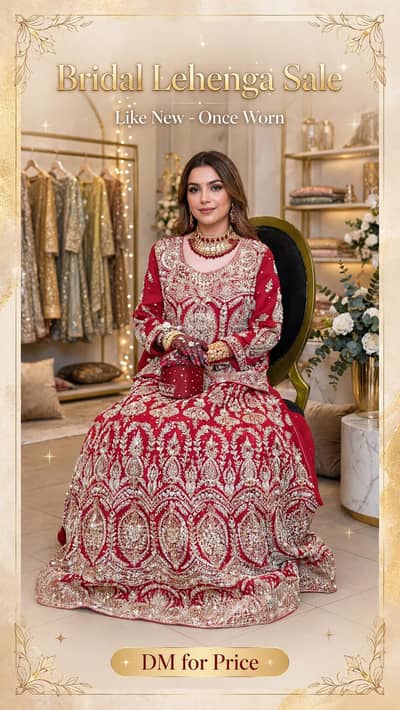 bridal lehenga Red