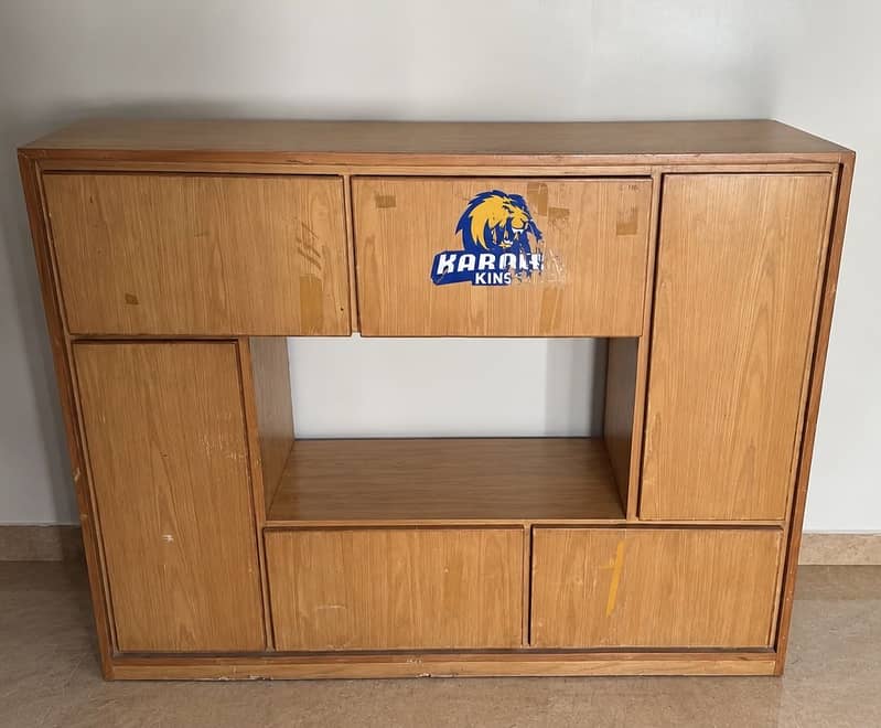 Tv console with storage unit 0