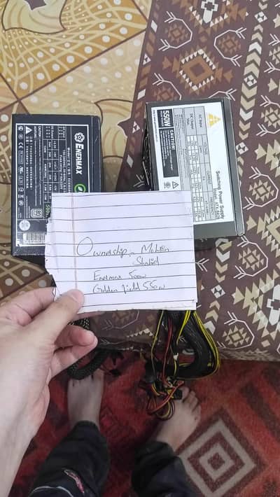 Enermax 500W + Golden Field 550W PSU | Both for Rs. 4,000