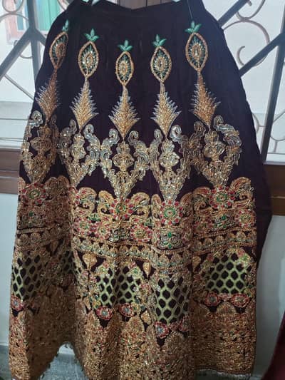 new velvet embroidery lehnga choli with prettiest gita work duppatta