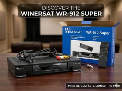 Winersat WR-912 Super Stereo Satellite Receiver - Brand New Box Packed