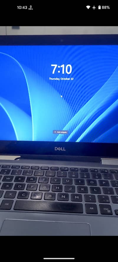 Dell laptop i3-8th gen touchscreen