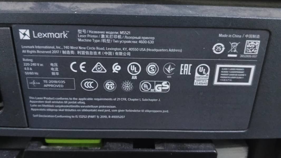 Lexmark printer 4