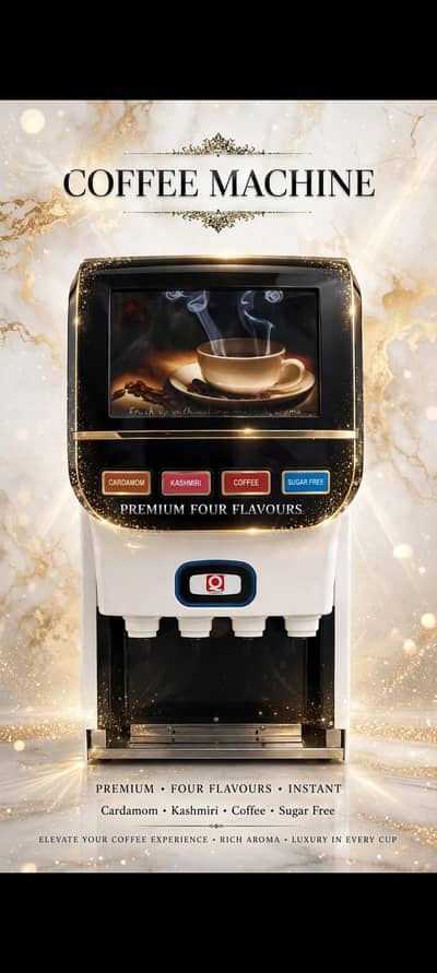 *Premium 4-Flavour Coffee Machine – Only Rs 1,70,000*