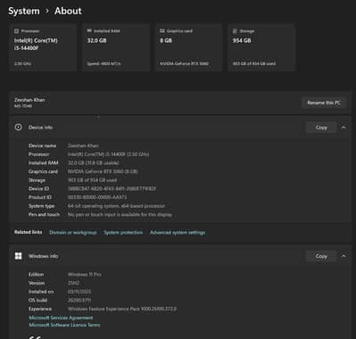 Gaming & Video Editing PC | RTX 5060 8GB | i5-14400F | 32GB RAM