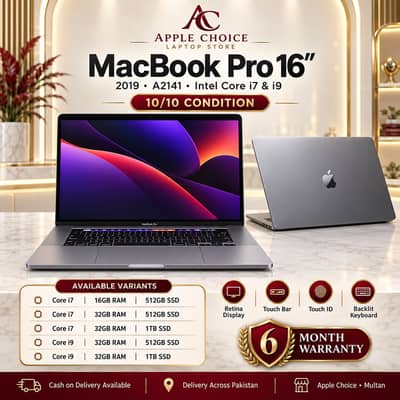 Apple MacBook Pro 16" 2019 A2141 | Core i7 i9 | 16GB 32GB | 512GB 1TB