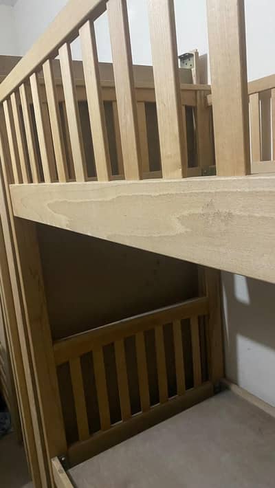 Solid Diyar Wood Bunk Bed for Sale – Premium Wooden Bed