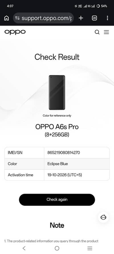 OPPO A6S Pro 8+256