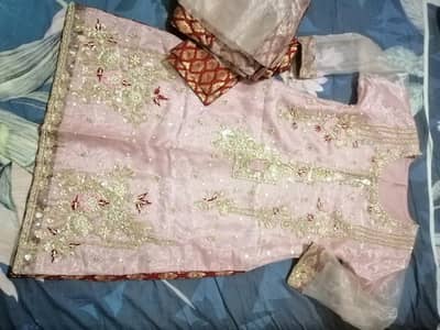 pink and maroon trouser k sth beautiful shalwar kmeez  organza dupta