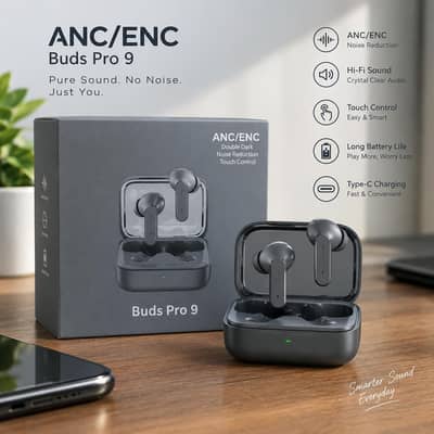 Buds Pro 9 Wireless Earphones ​Pure Sound. No Noise. Just You.