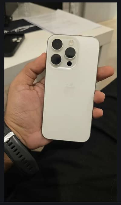 Apple iPhone 15 Pro jv 128gb white 100% health