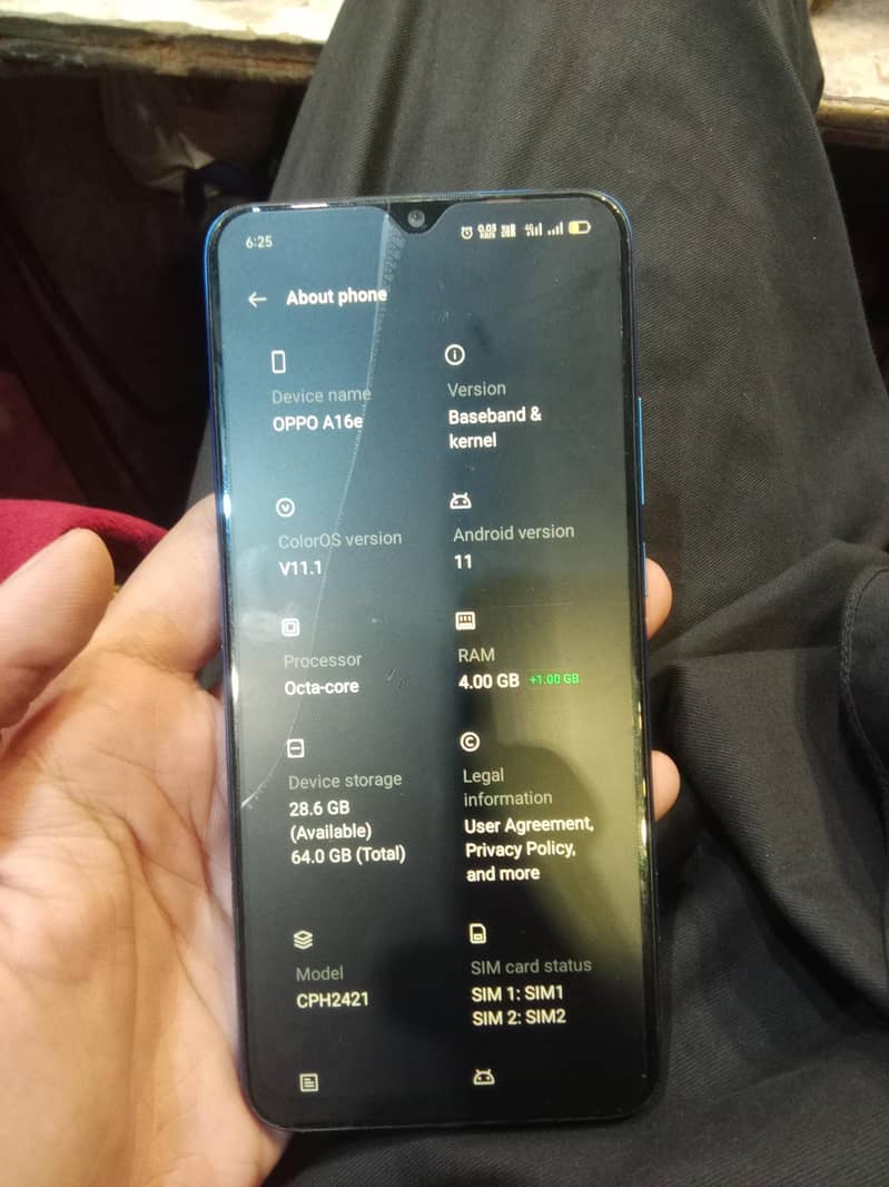 OPPO A16c جی بی 64 جی بی ہے پی ٹی اے ہے منظورِ شدہ اچھی حالت میں 3