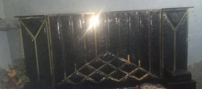 Black Golden Bedroom set 4 Piece Urgent Sale Adress Orangi Town Faqeer