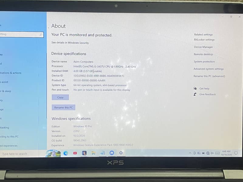 Laptop core i5 6