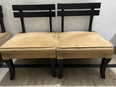 Stylish room Chairs for Sale – Black & Golden