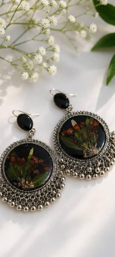resin customise and non customise earrings