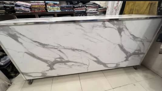 Beautiful Marble Design Shop Counter + Seating Set for Sale
