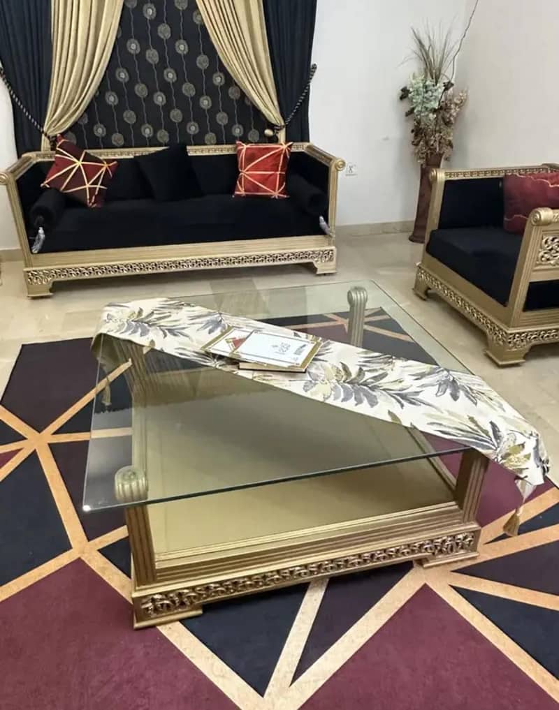 7 seaters sofa with Table 6