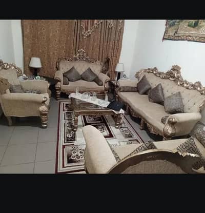 sofa set pure chinoty wooden for sale with dewan
