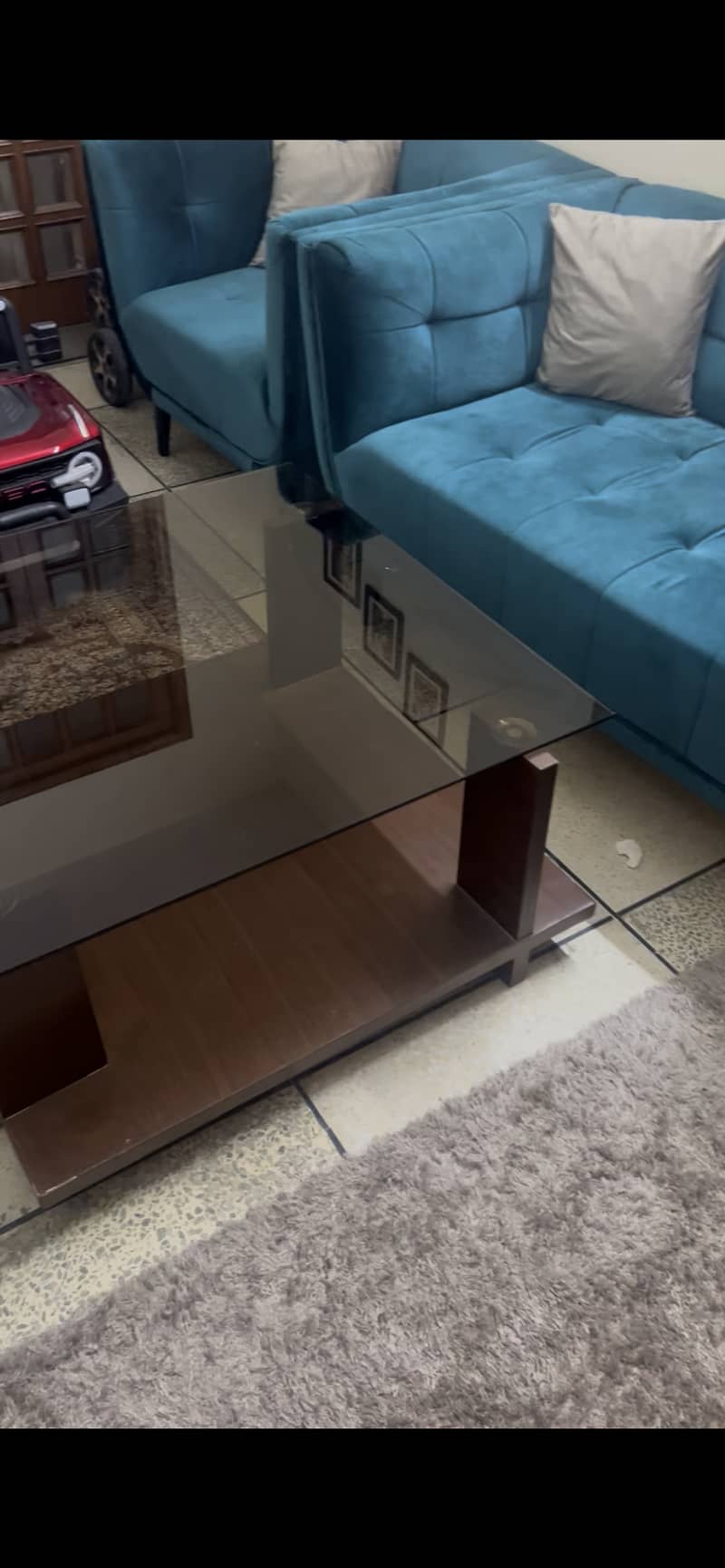 Center table square shape with mirror 0