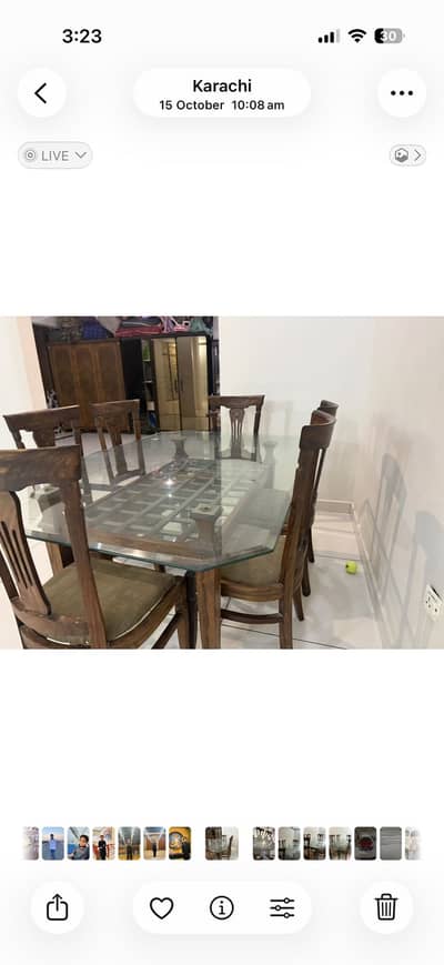 Dining table for 6