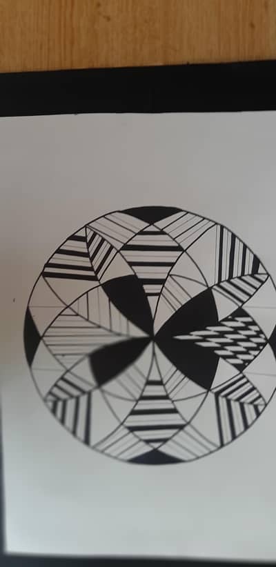 Geometric Pattern Art – Black & White Abstract Designs