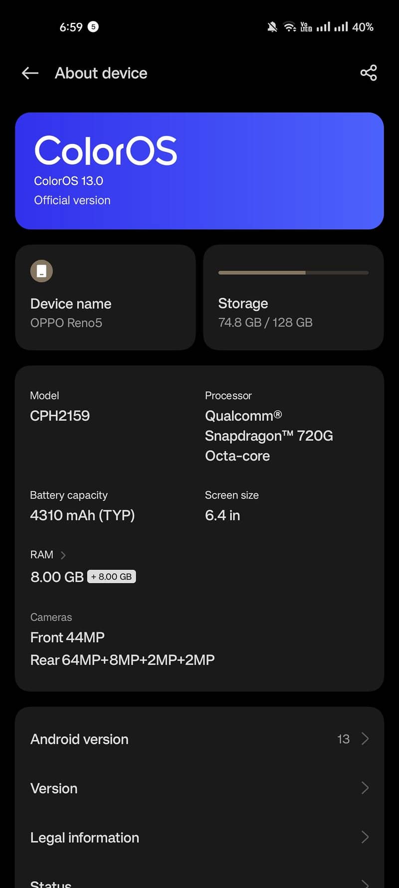OPPO Reno 5 3