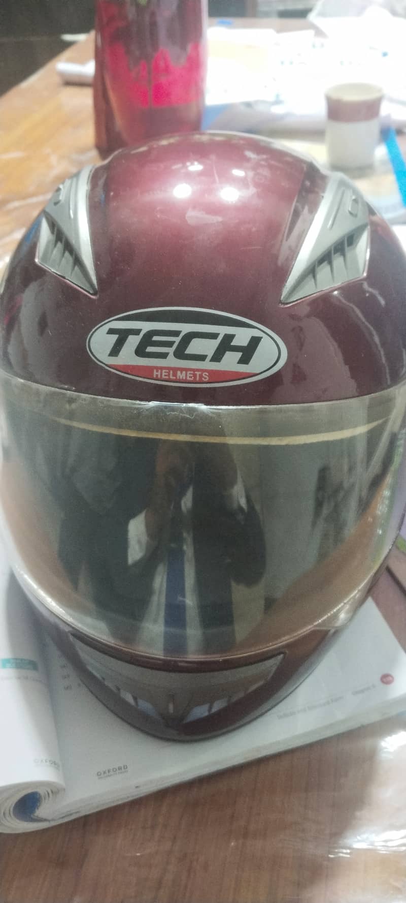 Tech halmet look like new 0