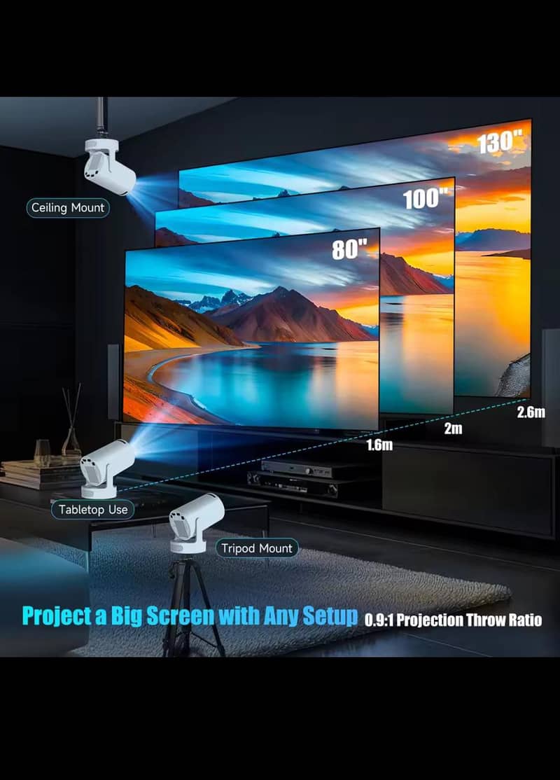 Multimedia Android Smart Projector Magcubic Brand 3